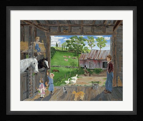 Framed Barn Print