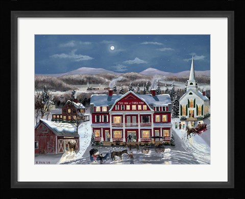 Framed Inn At Three Pine Print