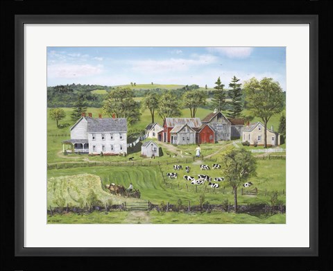 Framed Second Cutting of Hay Print