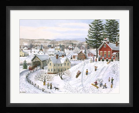 Framed Winter Recess Print