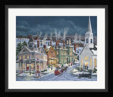 Framed Winter's Eve Print