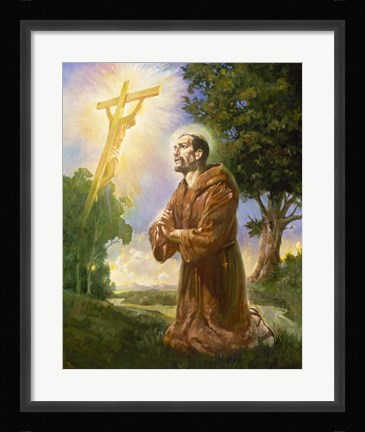 Framed Saint Francis Of Assisi Print