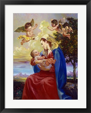 Framed Mother And Child Print