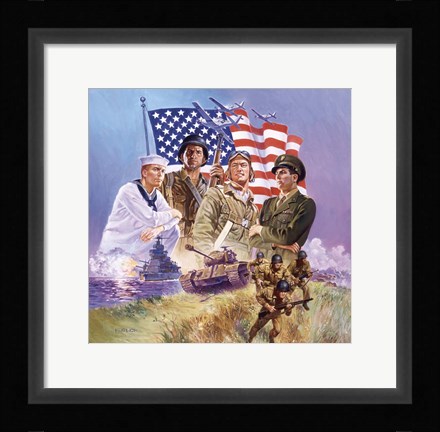 Framed Armed Forces Print
