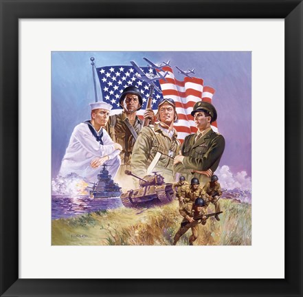Framed Armed Forces Print