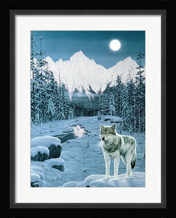 Framed Winter Twilight Print