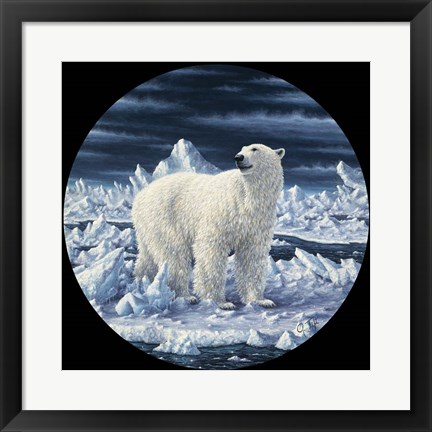 Framed Polar Bear Print