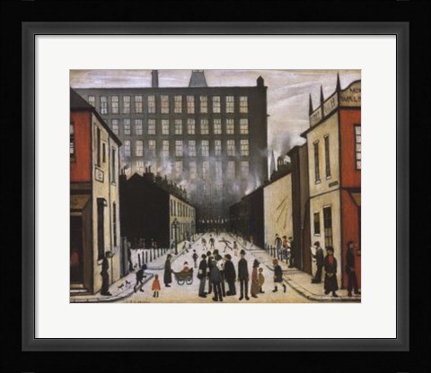 Framed Street Scene (Pendlebury) Print