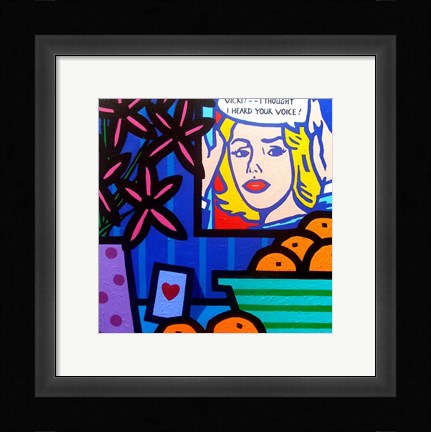 Framed Homage To Lichtenstein Print