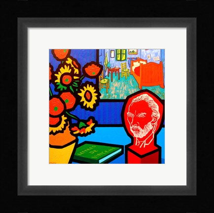 Framed Homage To Van Gogh 3 Print