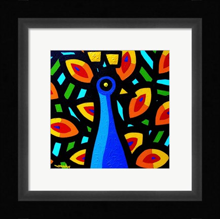 Framed Peacock 3 Print