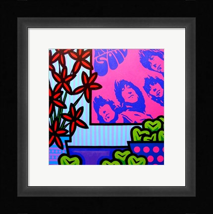 Framed Stil Llife With The Beatles Print