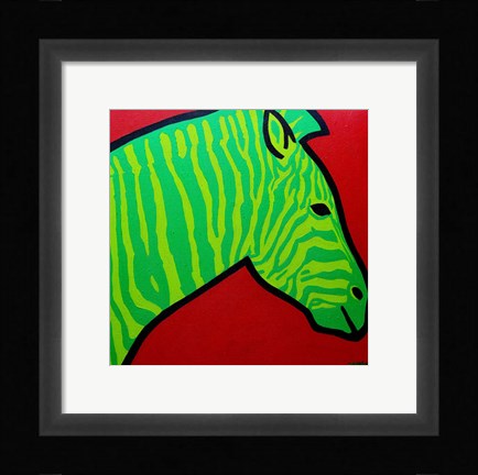 Framed Irish Zebra Print