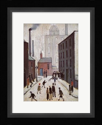 Framed Industrial Scene 1953 Print
