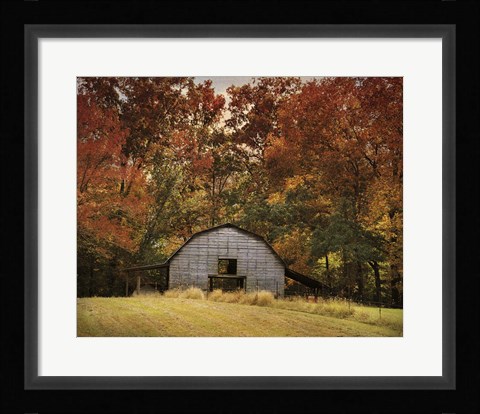 Framed Autumn Barn Print
