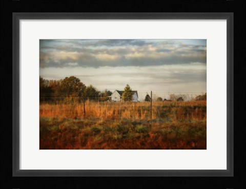 Framed Breakfast At The Farm House Print