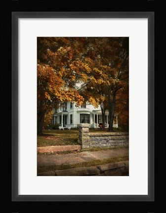 Framed Diamond In Autumn Print