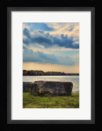 Framed River Rock Print