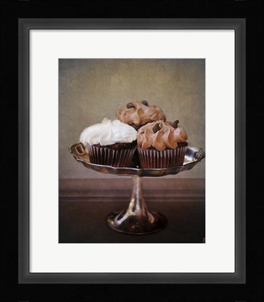 Framed Cupcake Trio Print