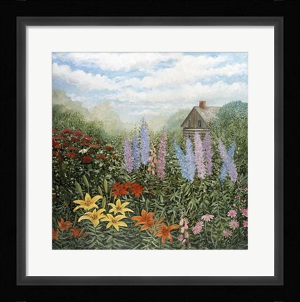 Framed Country Garden Print