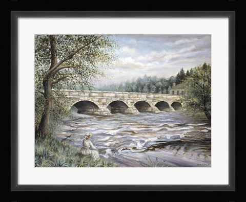 Framed Summertime Pakenham Bridge Print