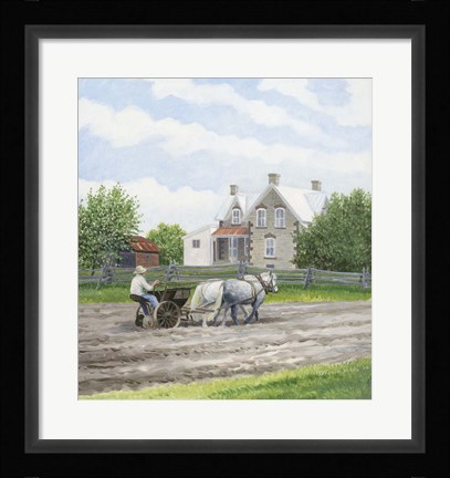 Framed Springtime on the Farm Print