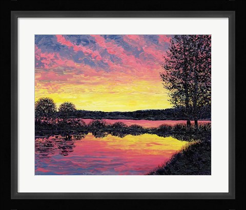 Framed Summer Sunset Print