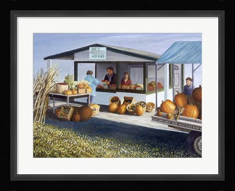 Framed Joe's Vegetable Stand Print
