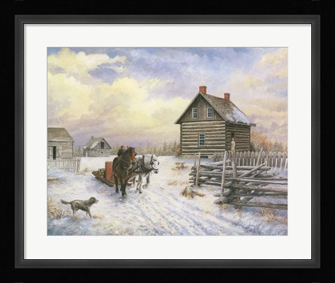 Framed Wintertime Print