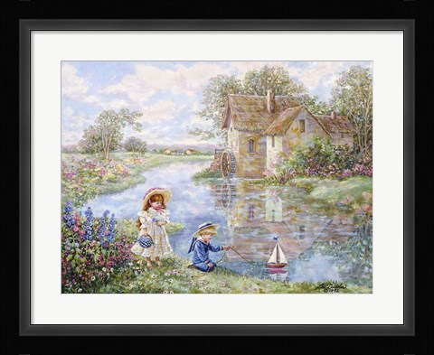 Framed Ship Ahoy Print