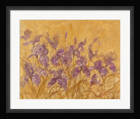 Framed Irises I Print