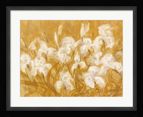 Framed Irises II Print