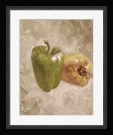 Framed Sweet Peppers II Print