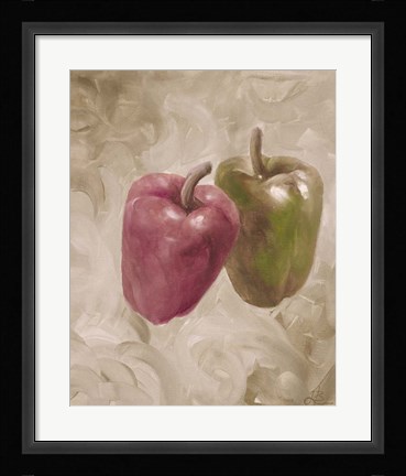 Framed Sweet Peppers III Print