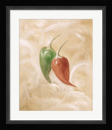Framed Hot Peppers IV Print