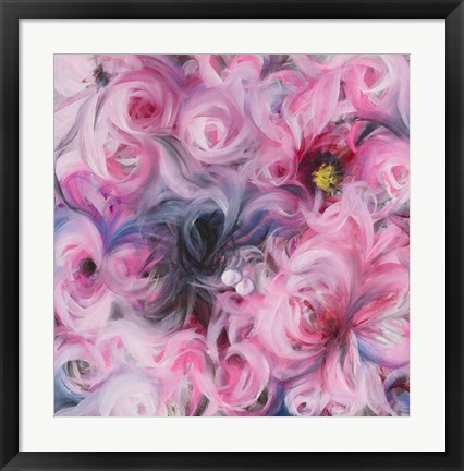 Framed Peony Swirl Print