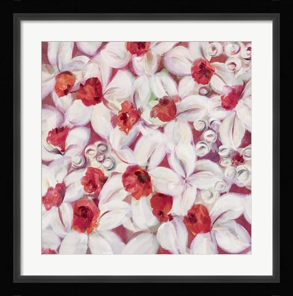 Framed Orange Flame Daffodil Print