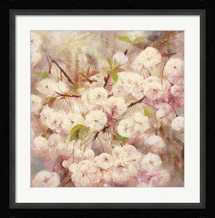 Framed Rose Bush III Print