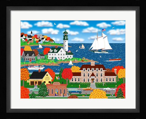 Framed Coastal Autumn Print