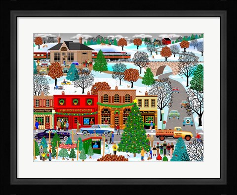 Framed Christmas Is Coming Print
