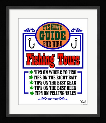 Framed Fishing Tours Print