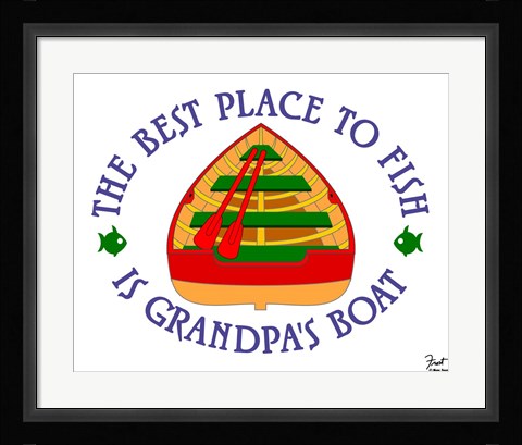 Framed Grandpa's Boat Print