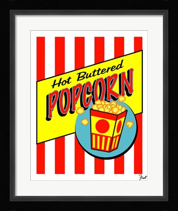 Framed Hot Buttered Popcorn Print