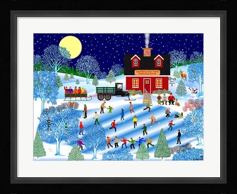 Framed Moonlight Skate Print
