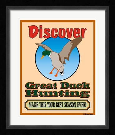 Framed Discover Duck Hunting Print