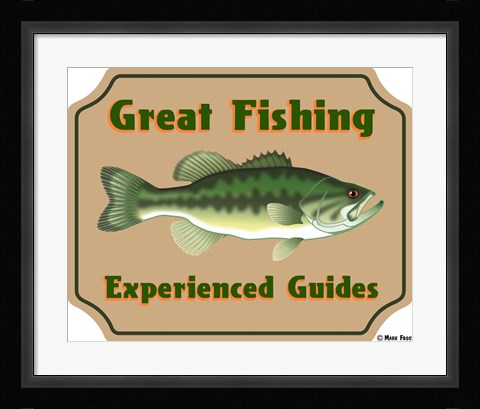 Framed Fishing Experienced Guides Print