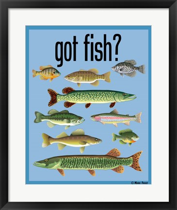 Framed Got Fish Print