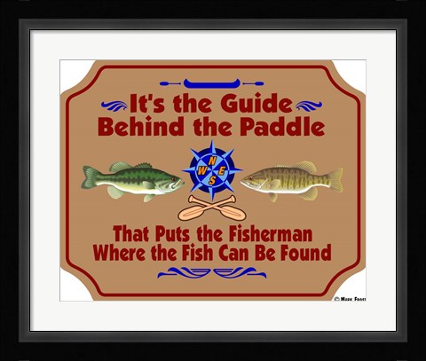 Framed Guide Behind The Paddle Print