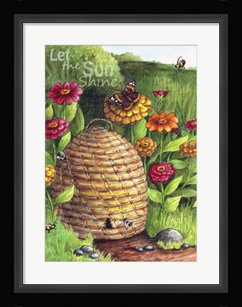 Framed Let The Sunshine Print