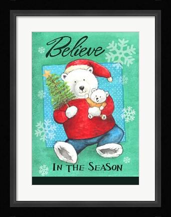 Framed Polar Believe Print